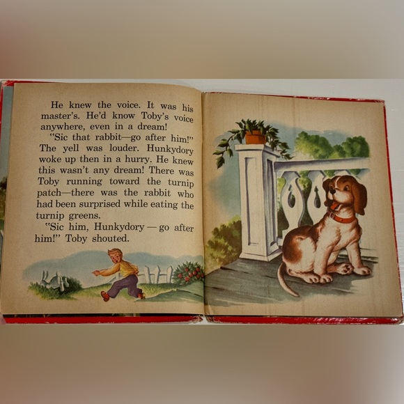 Vintage 1952 Whoop-ee Hunkydory! Puppy dog story Whitman Tell-A-Tale HC book - Picture 4 of 16